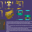 1 Scan the articulator by opacifying the support bases of the artex, then export the file in stl 2 Import the models after also articulator into the visualization object. 3/4 Import artex bases into the display object and proceed with alignment as shown in the ives 5 Before closing the screen, check the result of the alignment if it is correctly placed on the support base. 6 export only the file of the bases already aligned to have them in the articulator Create the 3d models and use the attachments function to put the support pins. 7 repeat the same operation in the other model and export as shown in the photo 8 import articulator with models in mesh mixer and cut out the empty base finally export the ian e BASE ARTEX