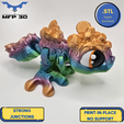 125.png HALLOWEEN - ARTICULATED CANDY DRAGON MFP3D -NO SUPPORT - PRINT IN PLACE - SENSORY TOY-FIDGET