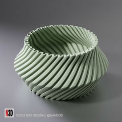 vase-0064-B-twisted-pot-vase-stl-04.jpg Archivo STL VASO・Modelo imprimible en 3D para descargar