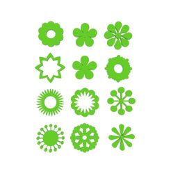 untitled2.317.jpg Fichier STL Set de logos de fleurs 2・Design imprimable en 3D à télécharger