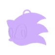 Sonic Team Sonic Keychain.stl Брелок с магнитом и булавкой Sonic Team