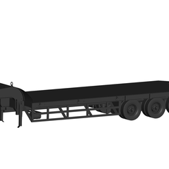 1.png 3D file low bed trailer・3D print design to download