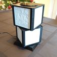 Rotating Lithophane Lamp