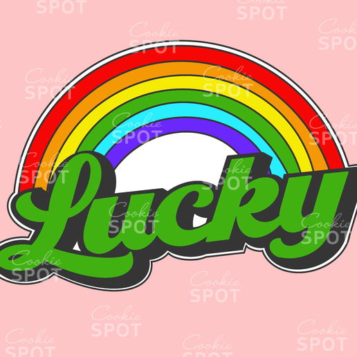 Lucky Rainbow St Patricks Day Cookie Cutter