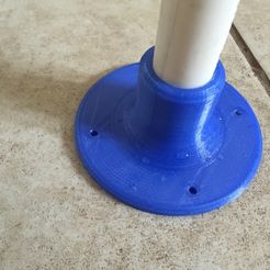 IMG_4111.jpg Free 3D file 3/4" PVC Flange・3D printable object to download