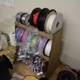 DSCF2913.jpg Jersey Barrier Shaped 3D Print Filament Rack