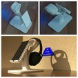 20230923_094511.jpg HEADPHONE STAND WITH PHONE STAND - MODEL 13 - structured surface version