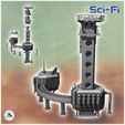 3.jpg Set of futuristic giant drill with drilling hole and sorting annex (3) - Future Sci-Fi SF Post apocalyptic Tabletop Scifi Wargaming Planetary exploration RPG Terrain