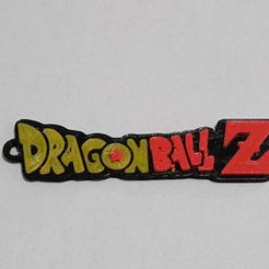 DBZ.jpg STL file Dragon Ball Z Anime Logo Key Ring・Model to download and 3D print