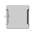 4-pocket-square-tray-10.jpg Square 4 pockets serving tray relief 3D print model