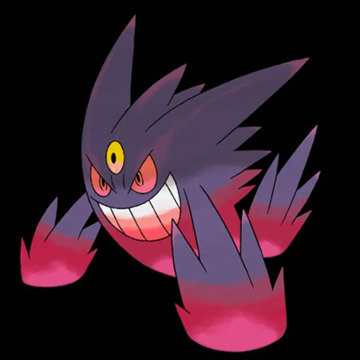 Download Stl File Mega Gengar Pokemon Pokemon High Res 3d Printer Model Cults