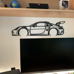 received_760304125567314.jpeg Car on wall - PORSCHE 911 GT3 RS