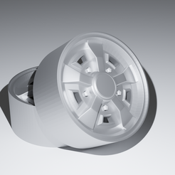 untitled.png STL file CITROEN SM RIM FOR MODEL 1/24 1/18・Model to download and 3D print