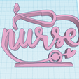 nurse1.png Nurse Gift Name Logo Display Ornament