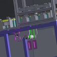 000016.jpg Automatic Li-Battery Mobile Battery Sticker Labeling Machine 3D CAD Model
