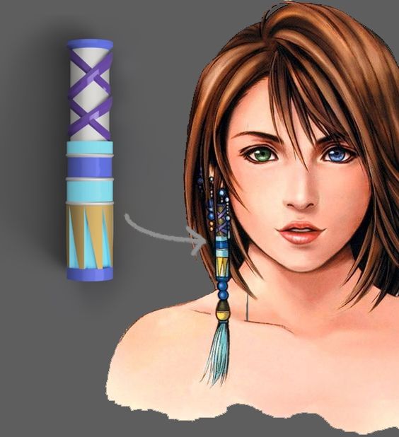 Free Stl File Yuna Earring Part Final Fantasy 10・3d Printable Model To