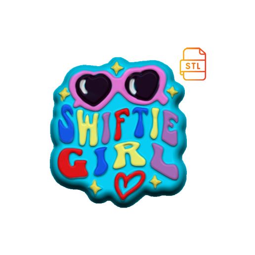 Swiftie Girl  STL FILE FOR 3D PRINTING - LASER CNC ROUTER - 3D PRINTABLE MODEL STL MODEL STL DOWNLOAD BATH BOMB/SOAP