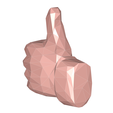 model-4.png Thumbs up LOW POLY