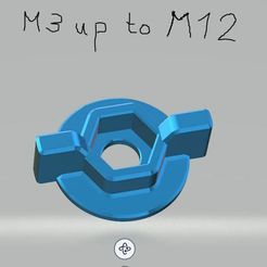 fluegelmutter-all.jpg Archivo STL Tuerca de mariposa M3 a M12, métrica・Modelo para descargar y imprimir en 3D