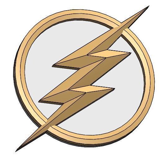 🎨 The Flash Emblem・ STL File for 3D printing・Cults