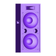 8 Inch Speakers Version#1 (Preview).stl Caja acústica doble de 8 pulgadas - Pila de altavoces doble