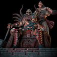 4.jpg Fan Art Shao Kahn and Goro from MK - Statue