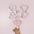 Arkoudaki-me-Mpaloni.jpg Bear with Balloon #2 Valentine Cookie Cutter