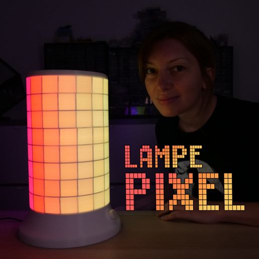 The Animated Pixel Lamp 3D model