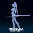 17.jpg Fichier STL Fille Topless Assassin avec Katana en pose dynamique - deux versions modèle d'impression 3D・Modèle pour impression 3D à télécharger, Belksasar3dprint