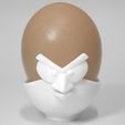 Eggry_02.jpg Download free STL file Angry Bird Egg Cup • 3D printable template, FORMBYTE