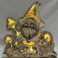 Bild_2025-09-20_084418897.png Laser cut file autumn gnome with mushrooms