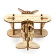 3d-wooden-models-for-kids-biplane-16.jpg Biplano - Modelo 3D DIY Rompecabezas mecánico de madera
