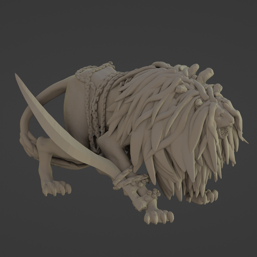 インプ像獅子　ELDEN RING WF2026W Sciencepatrol 🦁 Lion Guardian - Elden Ring・ 3D File for 3D printing・Cults