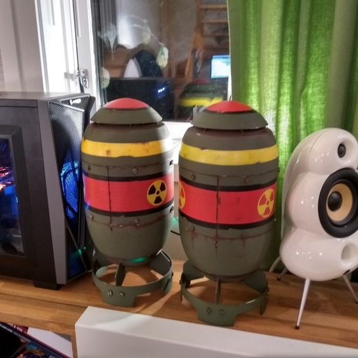 Nuclear bomb PC case. "Nuke" 3D model