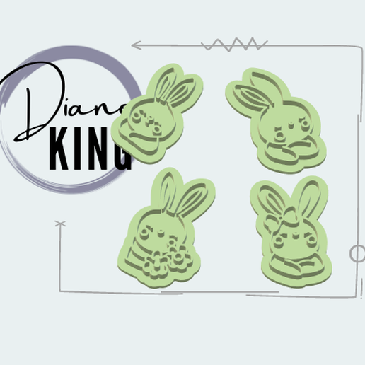 easter / rabbit / basket / basket / duck / eggs / carrot 3D model