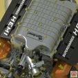 Hellcat_Render_16.jpg STL file DODGE SRT HELLCAT - ENGINE・3D printing template to download