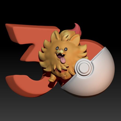 Pokemon 30th Anniversary Pombon Badge