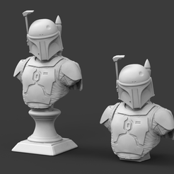 GH.png 3D file Galaxy Hunter Bust Fan Art 3D print model・3D printable design to download