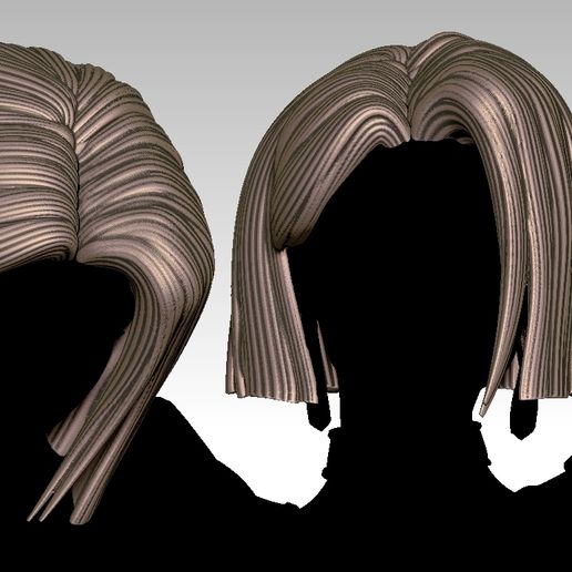 3D HAIR STYLE FOR GIRL 3D model