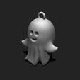 r_10.jpeg Kawaii Ghost Keychain - Spooky Mini STL Model for 3D Printing