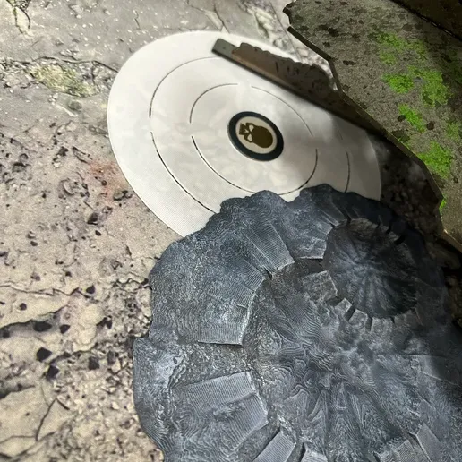 Grimdark Objective Marker For Warhammer 40K And AOS