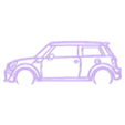 7.STL Mini Cooper Line Art