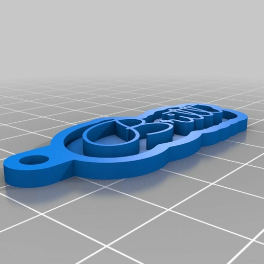 Free STL file Customized Key chain britt 🔑 ・3D print model to download ...