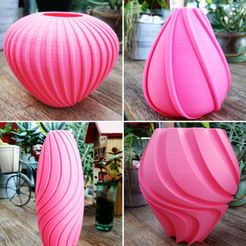 photo 1.jpg STL-Datei 4 flower vases "SHELL serie" (Blumenvasen)・3D-druckbare Vorlage zum herunterladen