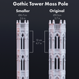 sizescomparison.png Smaller Gothic Tower Moss Pole