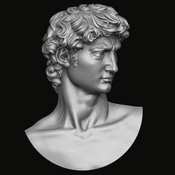 138.4.jpg Busto David de Miguel Ángel Colgante Modelo de impresión 3D