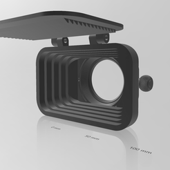 cinema-hood-1.png Fichier STL Caméra de cinéma avec objectif à capuchon・Plan imprimable en 3D à télécharger