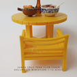 Williams-Sonoma-Santa-Cruz-Teak-Club-Chair-3.png Miniature Furniture Chair, Santa Cruz Teak Club Chair 3d Model for 1:12 Dollhouse, Miniature Chair