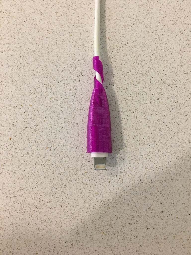 Download free STL file iXCC Lightning Cable Bend Relief • 3D printable