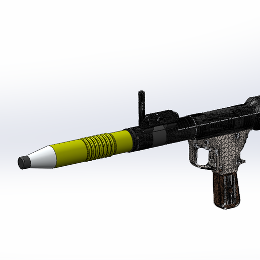 🚀 OG-7V fragmentation grenade, for RPG-7・ STL File for 3D